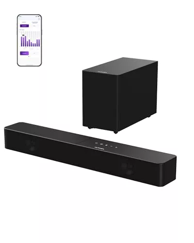 ULTIMEA Barra de Sonido 2.1 con Subwoofer Inalámbrico