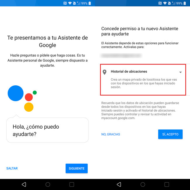 Configuracion Nuevo Android