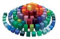 Pirámide de bloques de madera, mi juguete favorito de estas Navidades