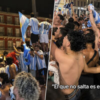 "El que no salta es español": en plena polémica por la Ley de Nietos, los cánticos argentinos a las puertas de la final