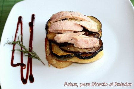 Receta de verduras con ventresca de bonito