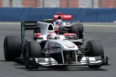Kamui Kobayashi en el Gran Premio de Europa 2010