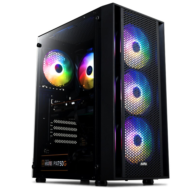 COOLPC Gamer I - Ryzen 5 4500 / Radeon RX 6600 6Gb / 16GB DDR4 3600Mhz / NVMe 500Gb
