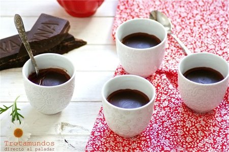 Natillas de chocolate. Receta