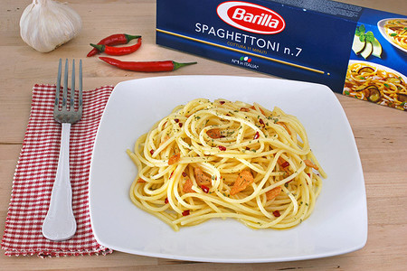 Spaghettoni aglio, olio e peperoncino