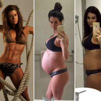 Una conocida monitora de fitness muestra su cuerpo dos días después de dar a luz a gemelas