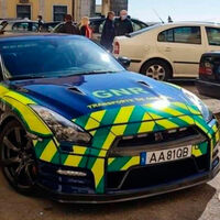 El flamante Nissan GT-R de la policía portuguesa tiene una misión: el transporte urgente de órganos