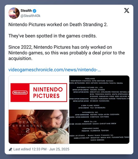 Publicación de Stealth en X