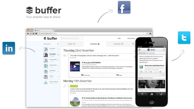 Buffer renueva su web y su aplicación móvil con un nuevo diseño y nuevas características