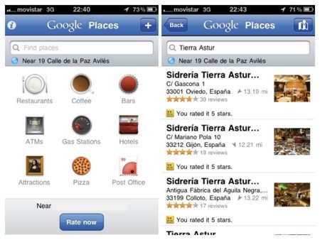 Google Places con Hotpot para iPhone ya disponible