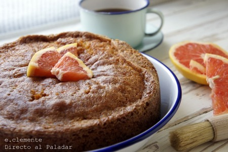 Bizcocho de pomelo glaseado. Receta