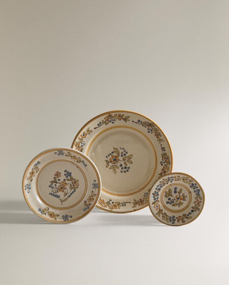 VAJILLA TERRACOTA FLORES