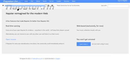 Napster.fm recurre a YouTube para ofrecer una radio online Open Source