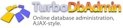 Turbo DB Admin, un gestor de bases de datos MySQL vitaminalizado con AJAX