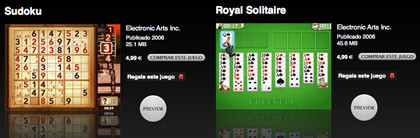 Apple lanza 2 nuevos juegos para el iPod 5G