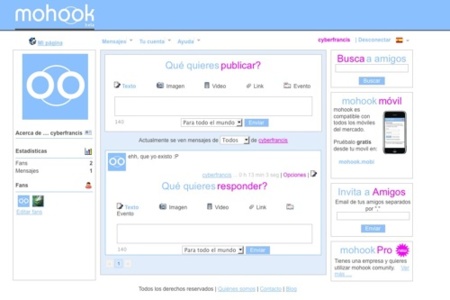 Mohook, el primer clon de Pownce