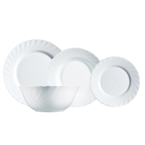 Luminarc Trianon Vajilla Opal, Juego de 19 piezas
