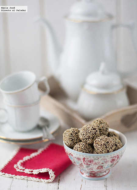 Bolitas de chocolate con albaricoque y naranja: receta fácil