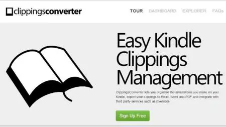 Clipping Converter, un servicio para gestionar los recortes del Kindle