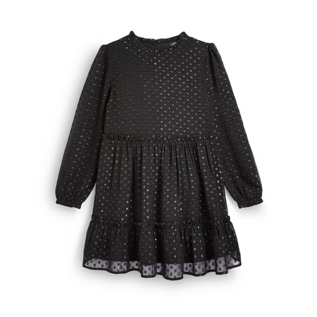 Falda de tul rojo de estampado de lunares. Su precio es de 6 euros.