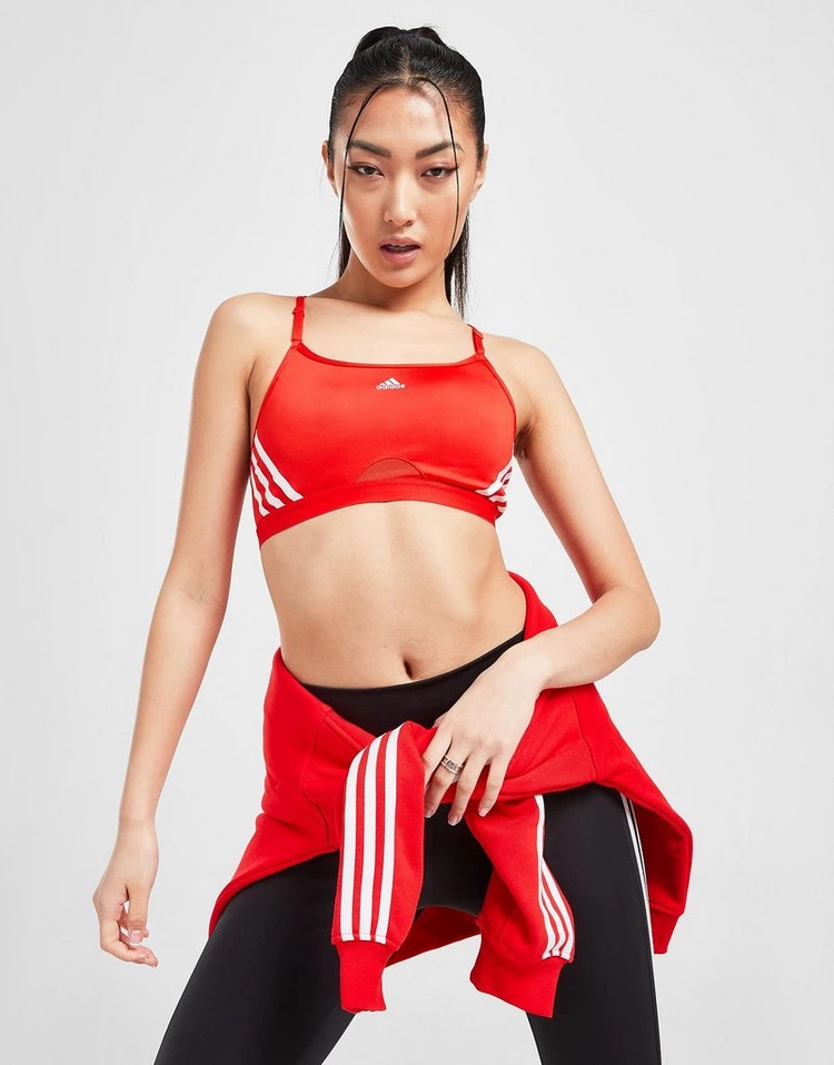 adidas Aeroreact 3-Stripes Sports Bra