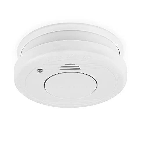 Smartwares Detector de humo - Sensor óptico - Vida útil: 10 años - Batería reemplazable 1 año - Botón de prueba - 85 dB - 10.044.62
