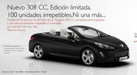 Peugeot 308 CC Edición Limitada, las 100 primeras unidades del mercado
