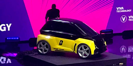 Usain Bolt presenta su microauto eléctrico para moverse en las grandes ciudades