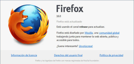 Firefox 16 listo para descargar. Una versión enfocada a desarrolladores