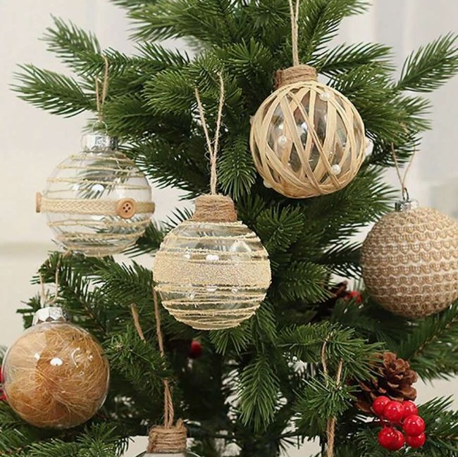 Bolas de Navidad transparentes