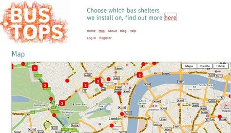 Bus Tops, encuentra la parada de tu autobús en Londres