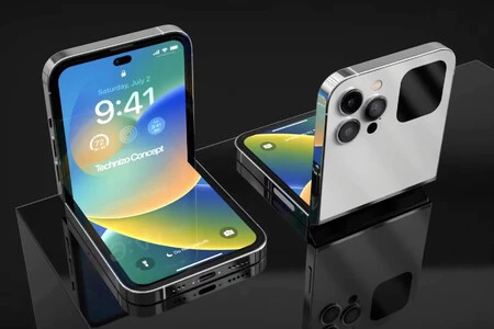 折りたたみ式iPhoneをイメージした数あるビジュアルコンセプトのうちの1つ(画像:Technizo Concept)