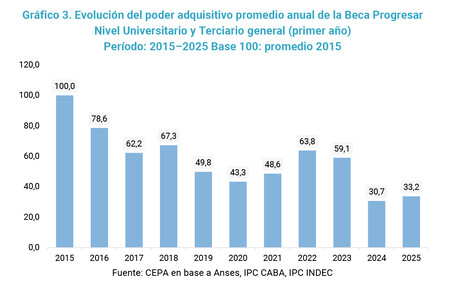 Evolucion Del Poder Adquisitivo Promedio Universidad Terciario 2015 2025