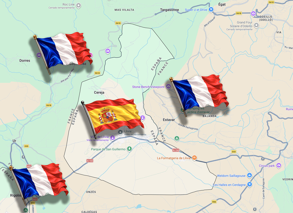 Hay una "ciudad" que se quedó en España por una palabra y hoy es un trozo de territorio español rodeado por Francia