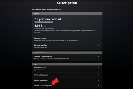 Darse de baja en HBO Max