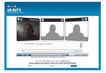 ekkoTV, crea sesión de videoconferencias en la web al instante