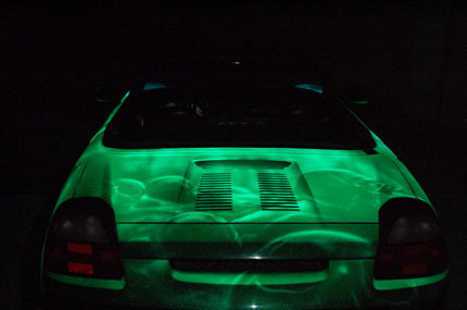 Toyota MR-2 fluorescente