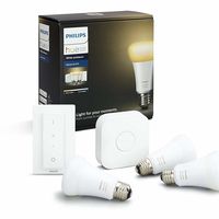 Bombillas inteligentes de oferta en Amazon: kit de tres bombillas Led Philips Hue White Ambiance con puente y mando por 78 euros