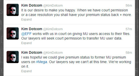 Los usuarios premium de Megaupload no podrán recuperar su cuenta de pago en Mega... por ahora
