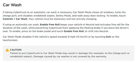 Tesla Cybertruck: instrucciones de limpieza