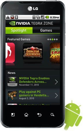 Nvidia Tegra Zone, una tienda de juegos para el binomio Android/Tegra 2