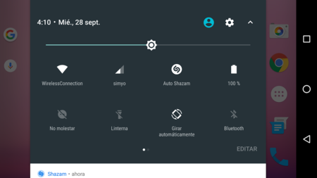 Shazam se integra en los ajustes rápidos de Android 7.0 Nougat