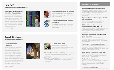 "Mac at Work": Nueva web de Apple