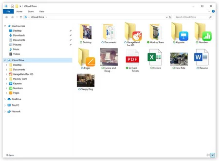 fotos iCloud en PC windows 