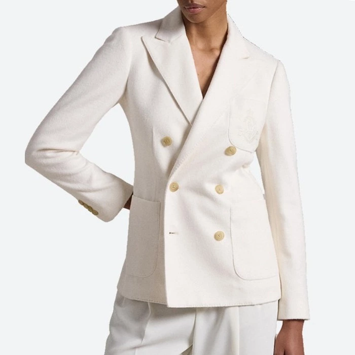 Polo Ralph Lauren Blazer de mujer con solapas y doble botonadura
