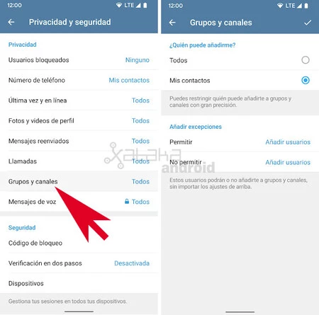 あなたを電報グループに追加できる人