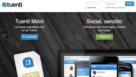Tuenti se centra en su operador virtual y Social Messenger con su nueva página de inicio