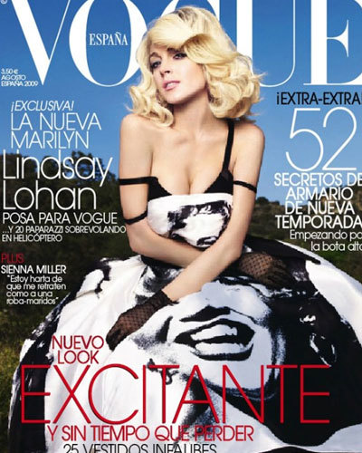Lindsay Lohan se convierte en Marilyn en Vogue