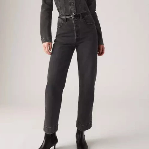 Jean Ribcage Straight Tobillero Tailored