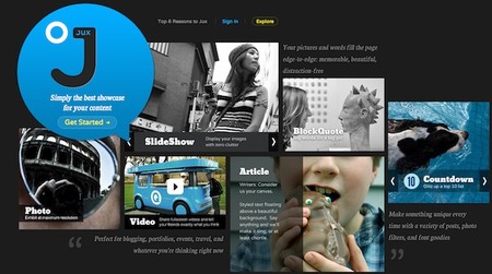 Jux, una forma atractiva de presentar tus fotos en la web